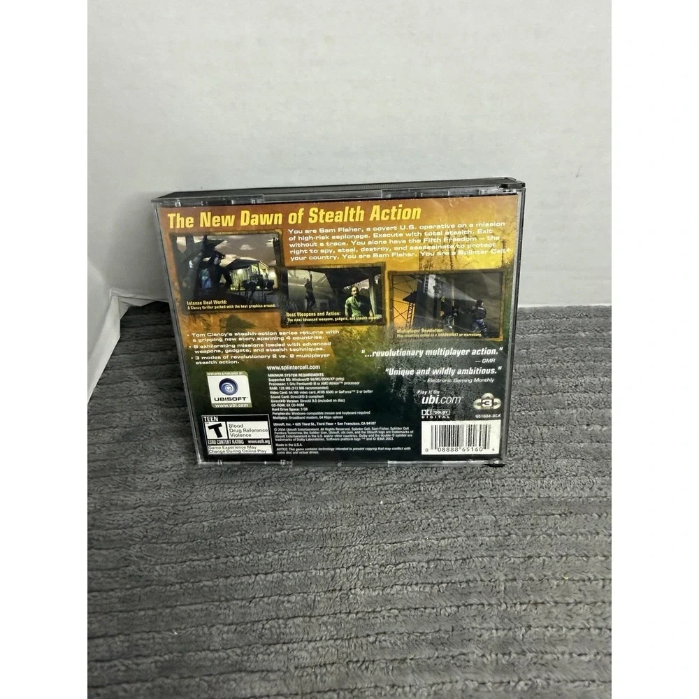 Tom Clancy's Splinter Cell: Pandora Tomorrow (PC-CD Rom) Missing 1 Disc